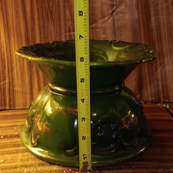 Haynes Pottery green gold planter - Picture 8 of 9